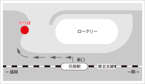 新花巻駅バス乗り場